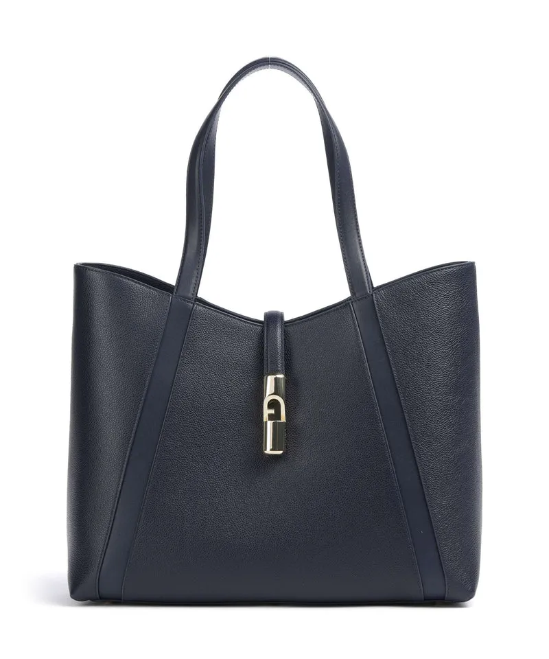 Furla Goccia L Cabas ink blue