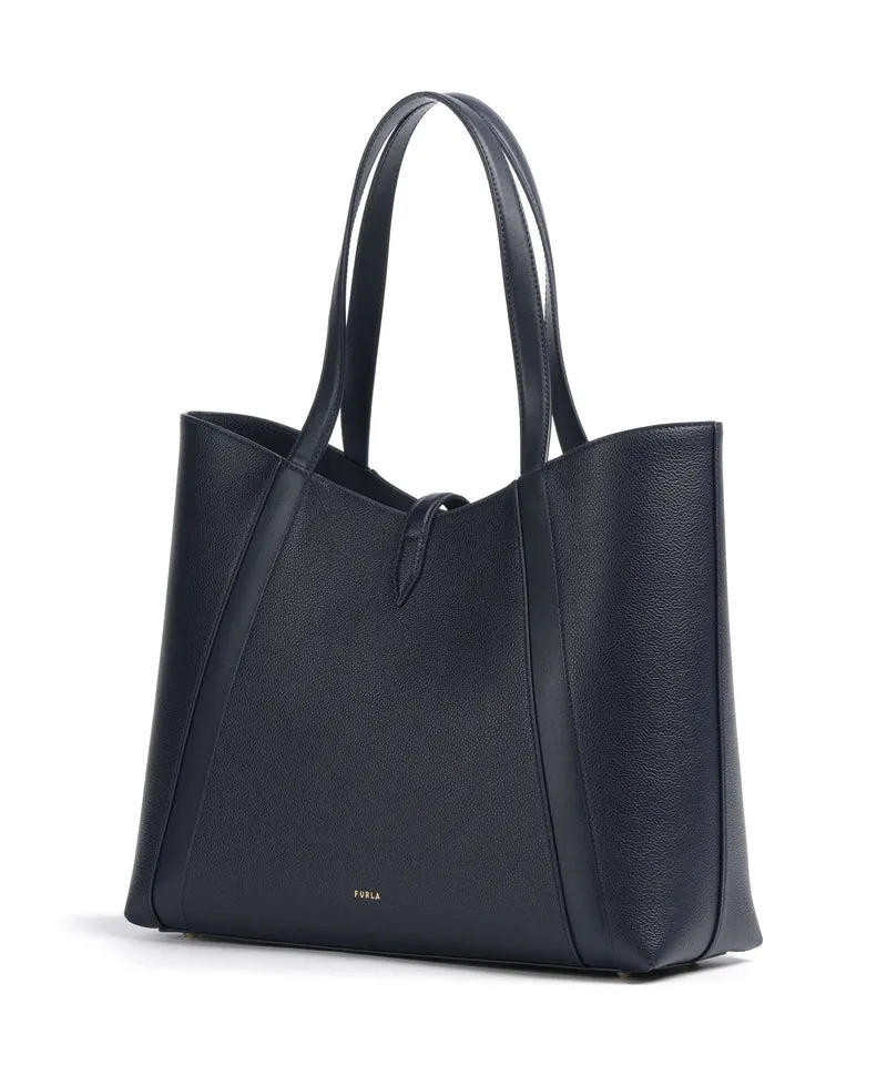 Furla Goccia L Cabas ink blue