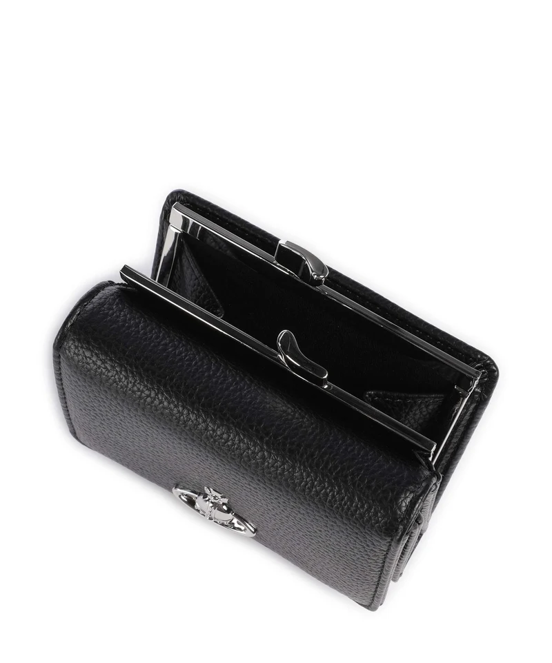 Vivienne Westwood Frame Grain Small Portefeuille black