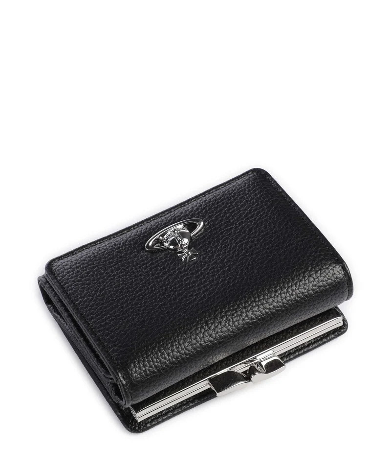 Vivienne Westwood Frame Grain Small Portefeuille black