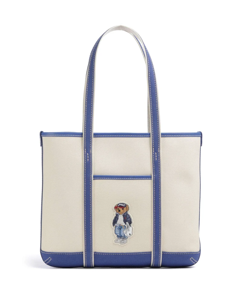 Polo Ralph Lauren Bear Spring Cabas ecru/ indigo sky