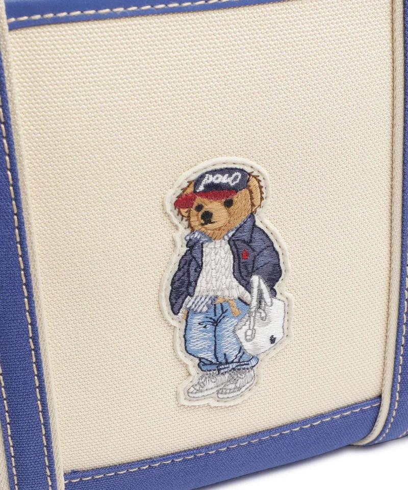 Polo Ralph Lauren Bear Spring Cabas ecru/ indigo sky