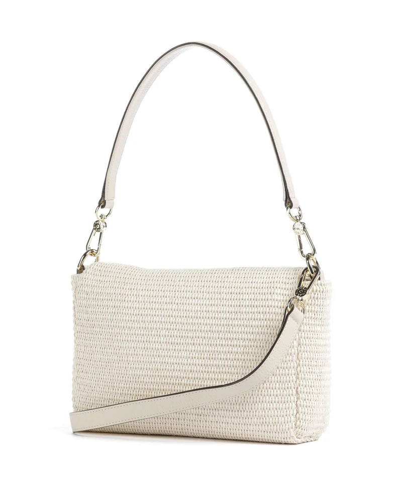 Abro Raffia Classica Temi Sac porté épaule beige