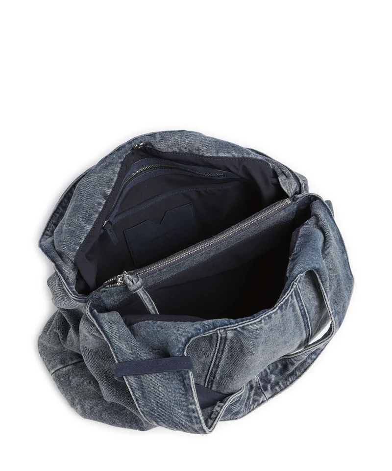 Les Visionnaires Paz Denim Essential Sac fourre-tout washed denim