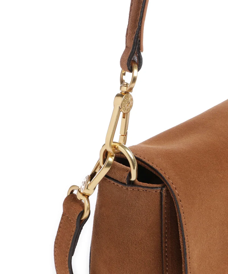 Abro Suede Temi Sac porté épaule cuoio