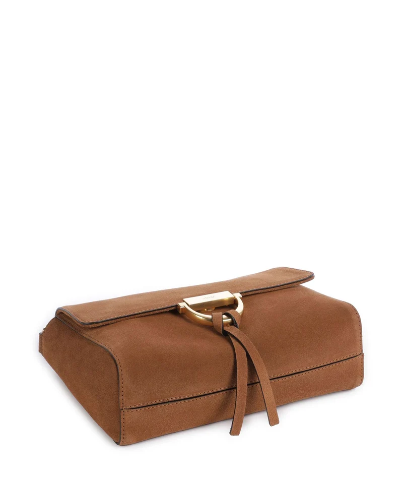 Abro Suede Temi Sac porté épaule cuoio