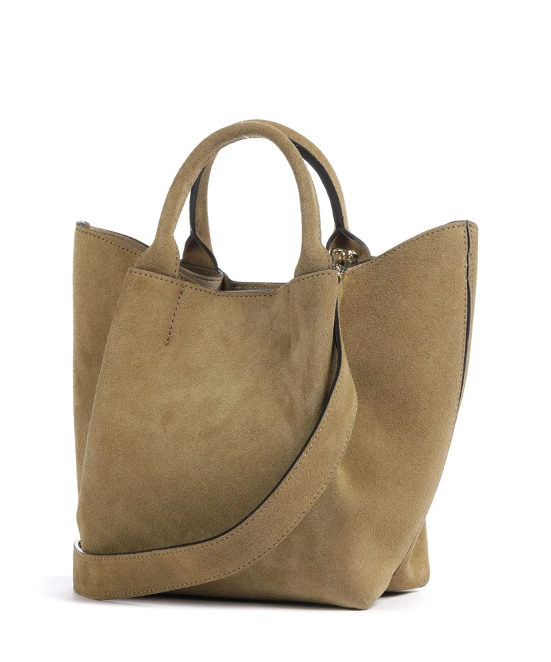 Abro Suede Essential Small Sac à main mud