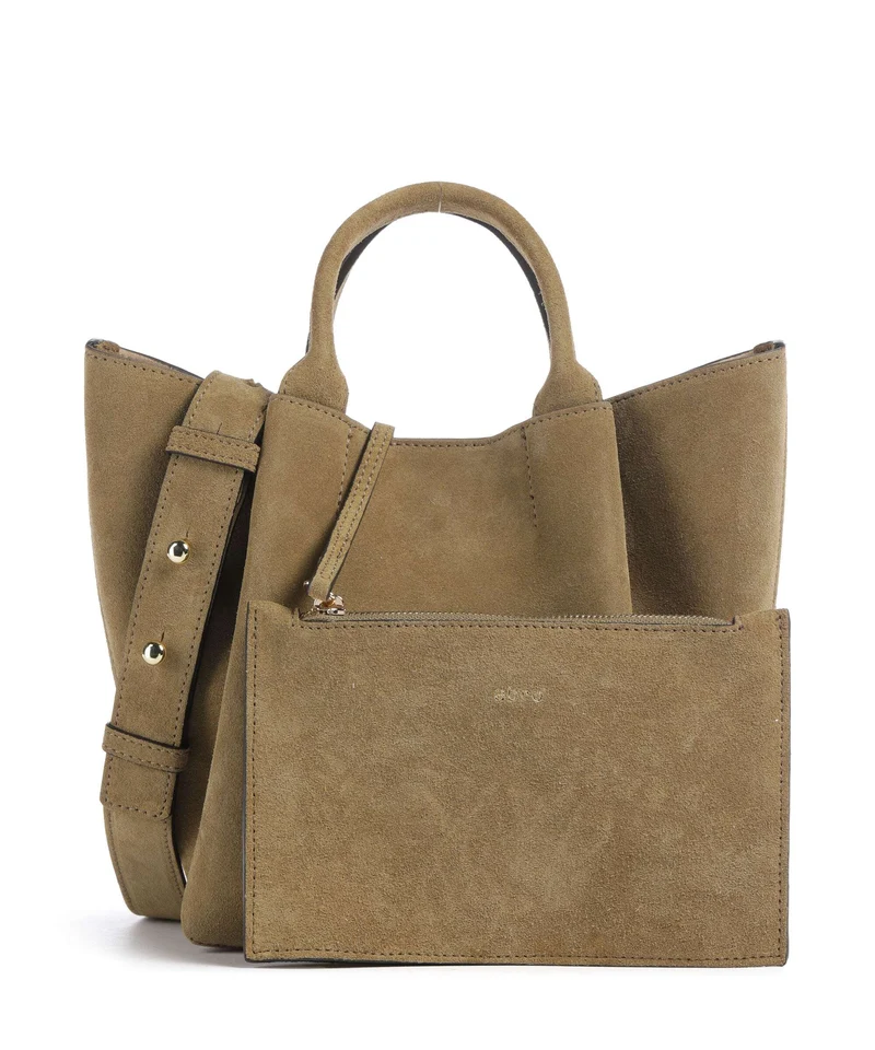 Abro Suede Essential Small Sac à main mud
