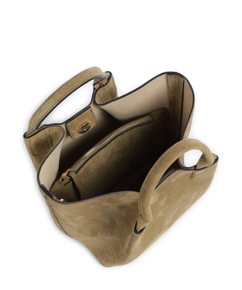 Abro Suede Essential Small Sac à main mud