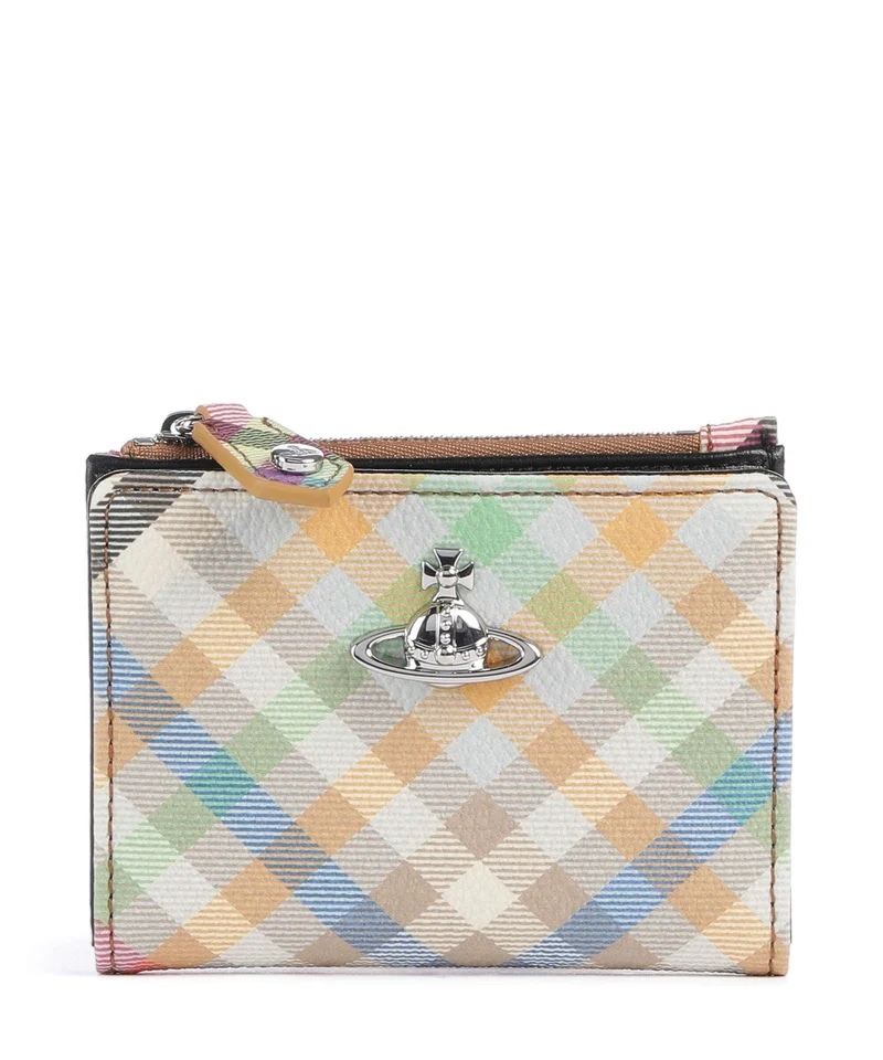Vivienne Westwood Buccia D'Arancia Slim Étui à cartes crédit heather plaid