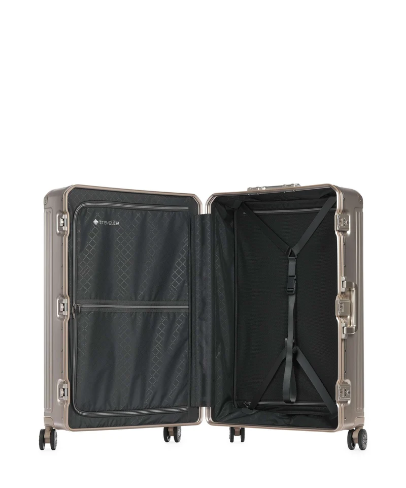 Travelite Next 2.0 Valise 4 roues champagne