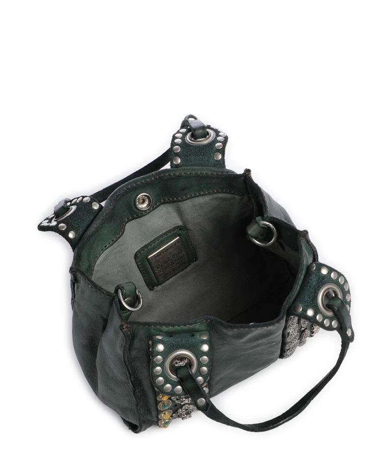 Campomaggi Sac bandoulière green bottle