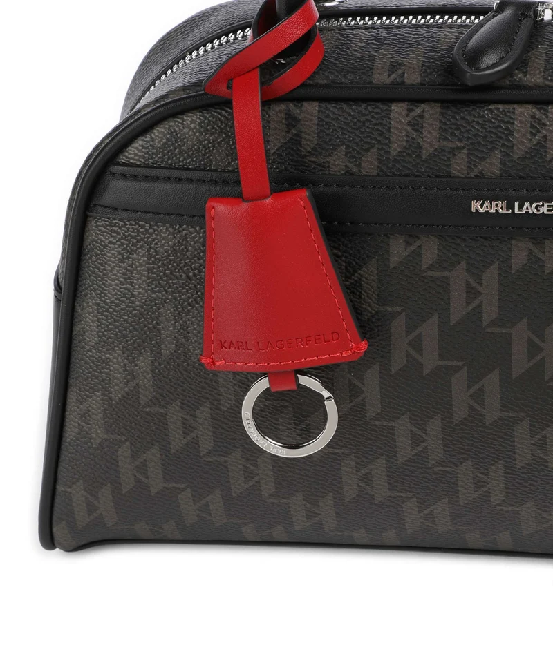 Karl Lagerfeld Ikon Monogram Sac porté épaule brown/kl mono