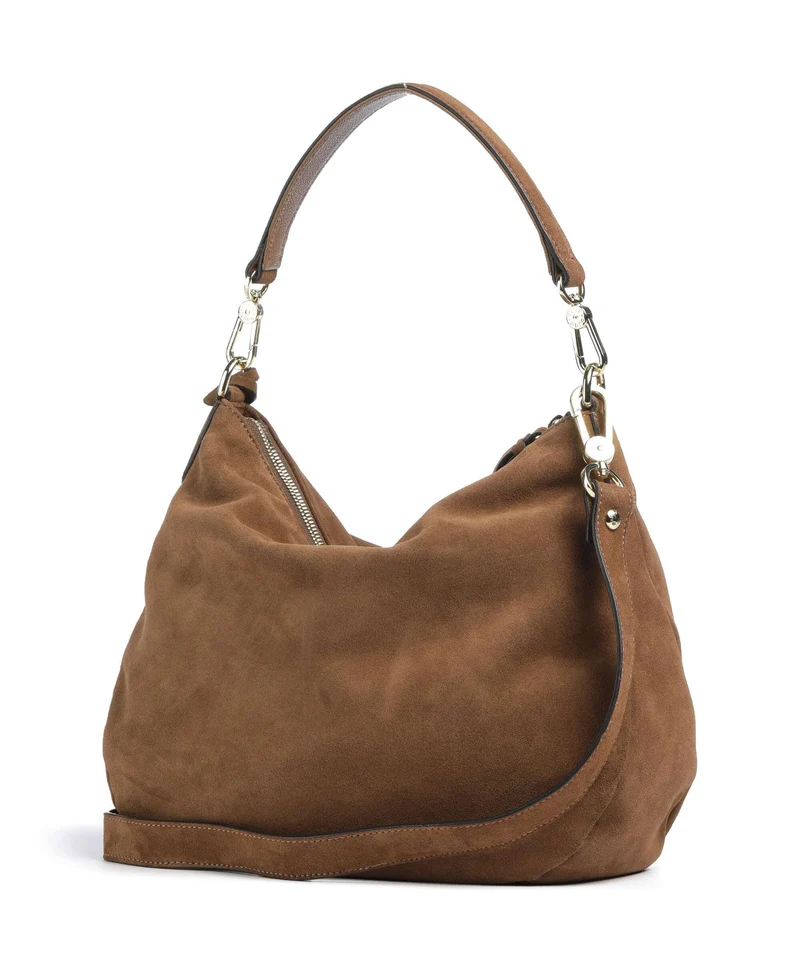 Abro Suede Juna Small Sac fourre-tout camel