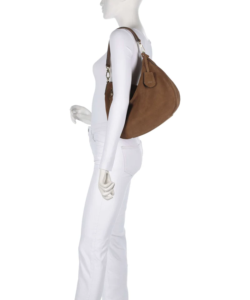 Abro Suede Juna Small Sac fourre-tout camel