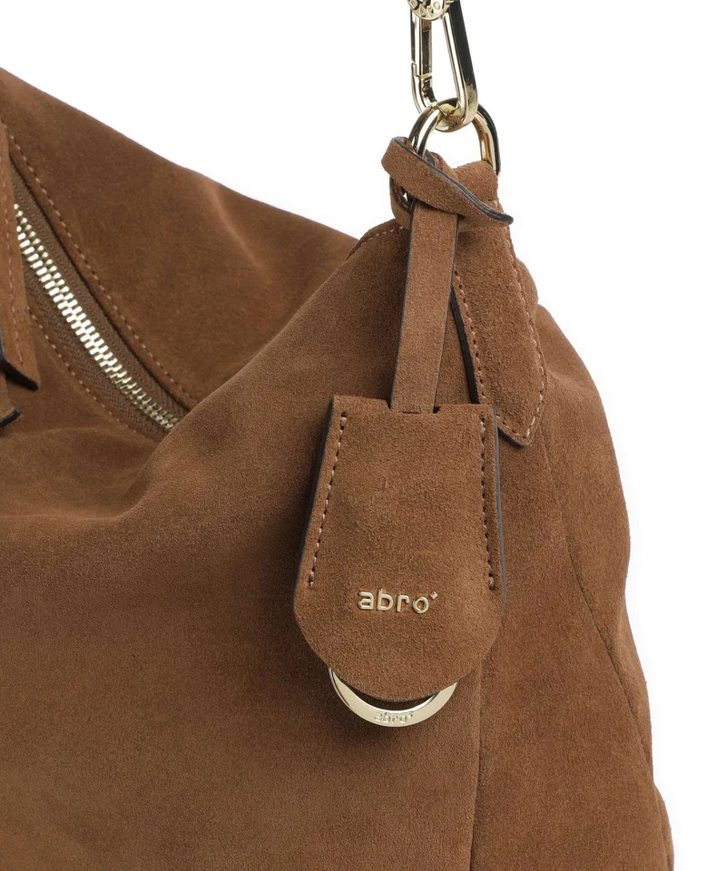 Abro Suede Juna Small Sac fourre-tout camel