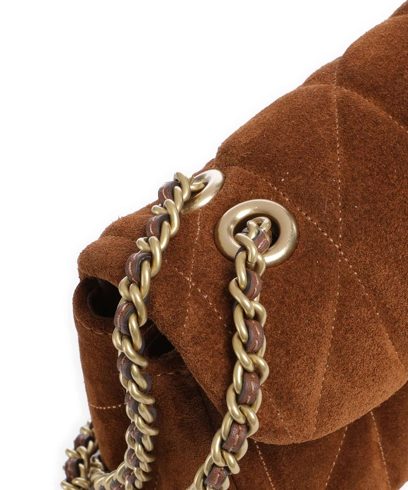 Coach Tabby Quilted Suede 20 Sac porté épaule warm brown
