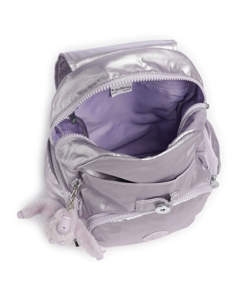 Kipling Basic City Zip Mini Sac à dos lilac moon/metallic