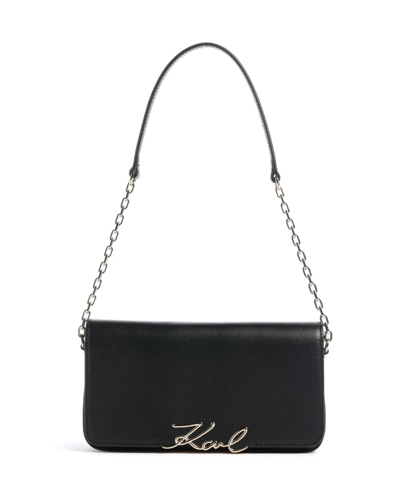 Karl Lagerfeld K/Signature Sac porté épaule black/gold
