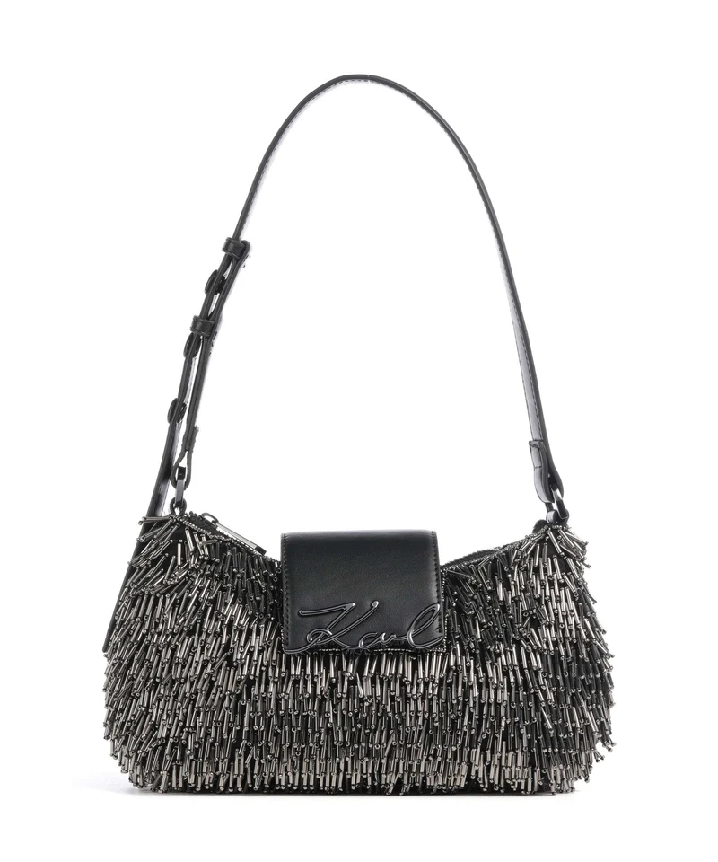 Karl Lagerfeld K/Signature Sac porté épaule black embellishment