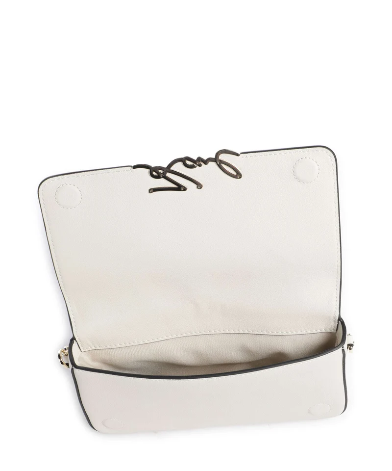 Karl Lagerfeld K/Signature Sac porté épaule off white