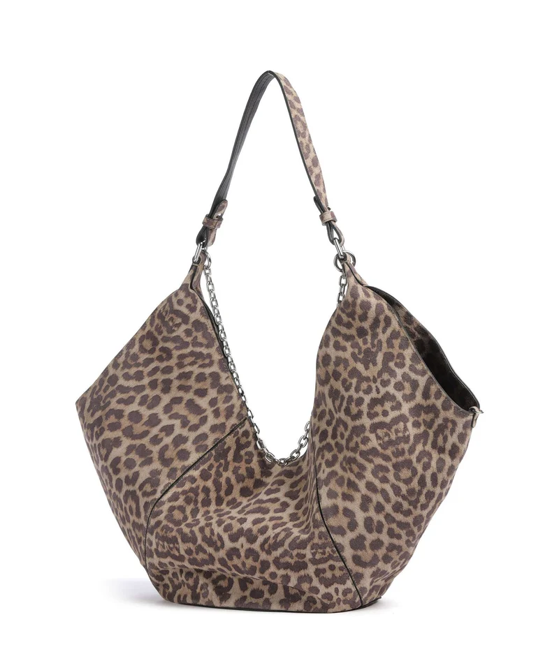 Les Visionnaires Amelie Cozy Chain Sac fourre-tout leo print