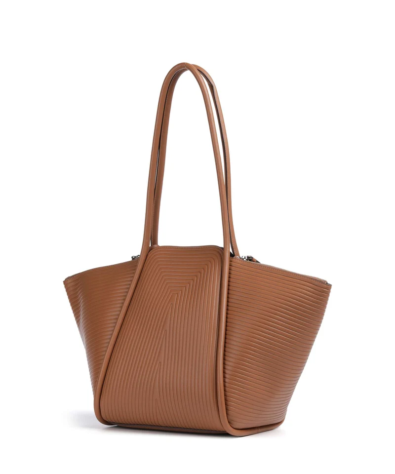 Karl Lagerfeld K/Wellen Medium Cabas dark tan