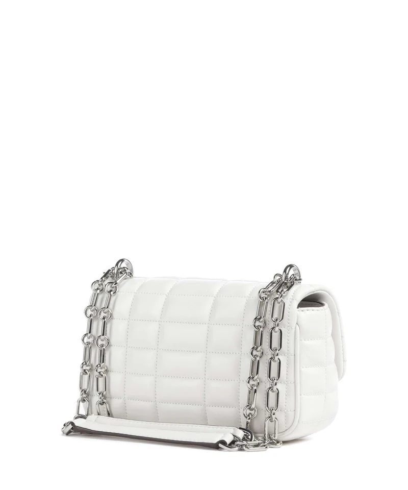 Michael Kors Tribeca Small Sac porté épaule optic white