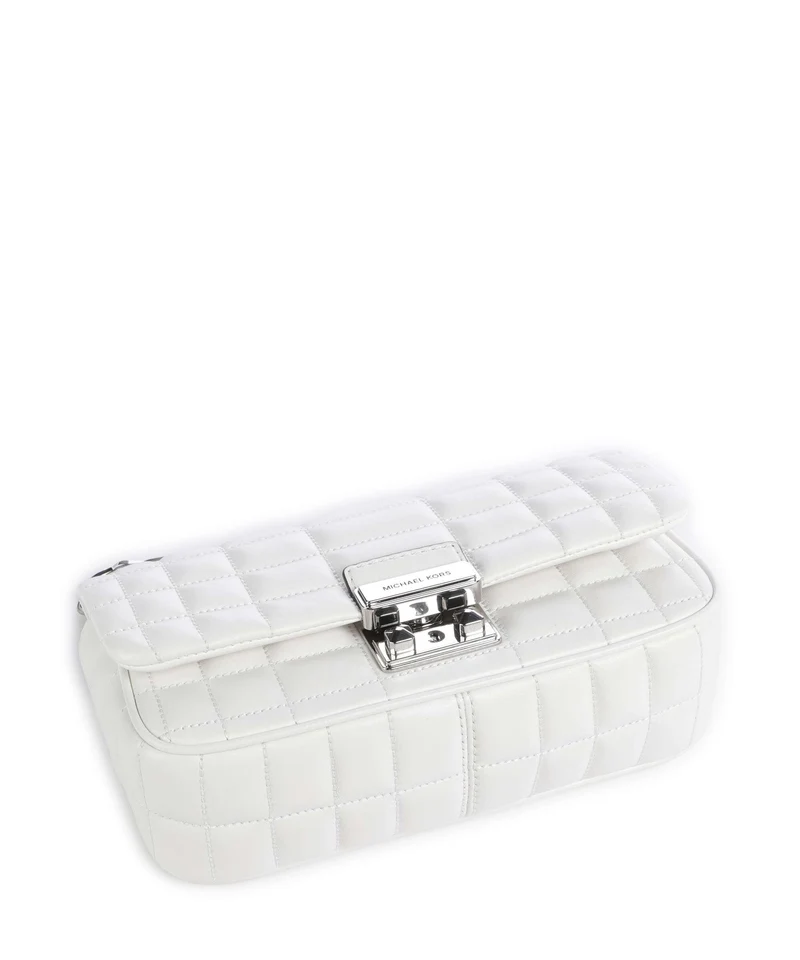 Michael Kors Tribeca Small Sac porté épaule optic white