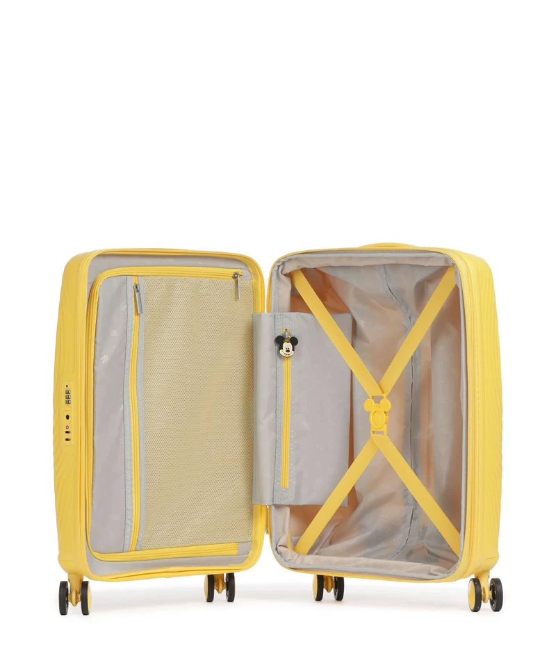 American Tourister Mickey Magic Valise 4 roues mickey flower yellow