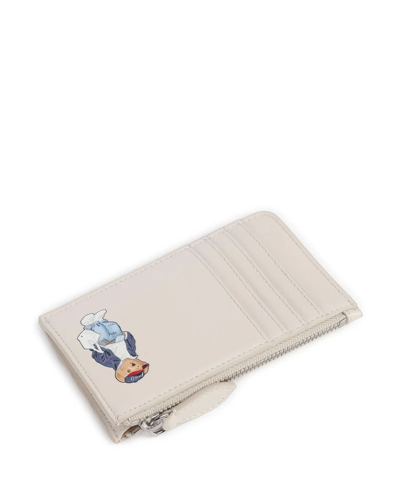 Polo Ralph Lauren Bear Spring Étui à cartes crédit cream
