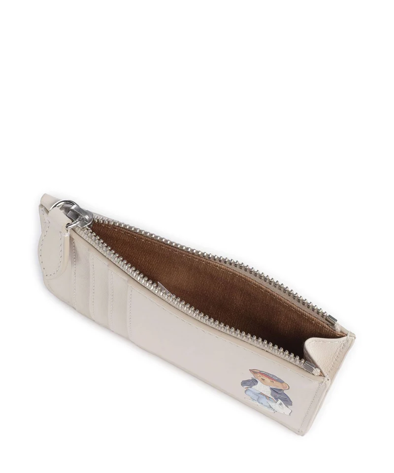 Polo Ralph Lauren Bear Spring Étui à cartes crédit cream