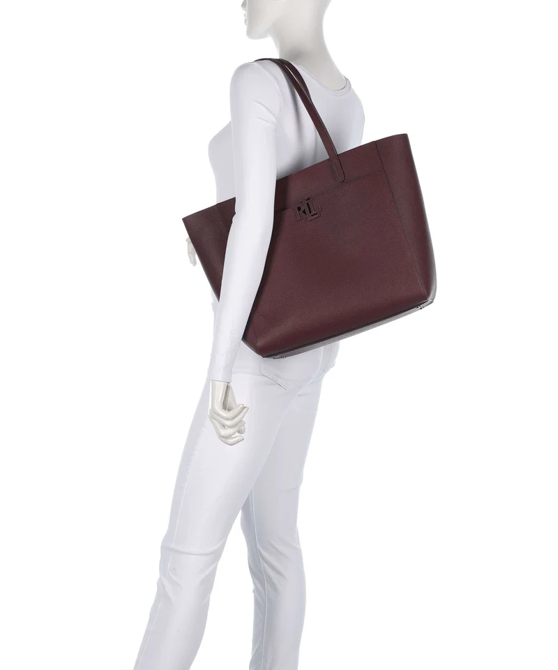 Lauren Ralph Lauren Cameryn Large Cabas dark garnet