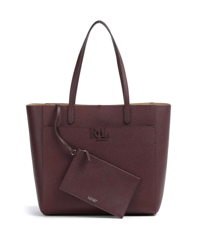 Lauren Ralph Lauren Cameryn Large Cabas dark garnet