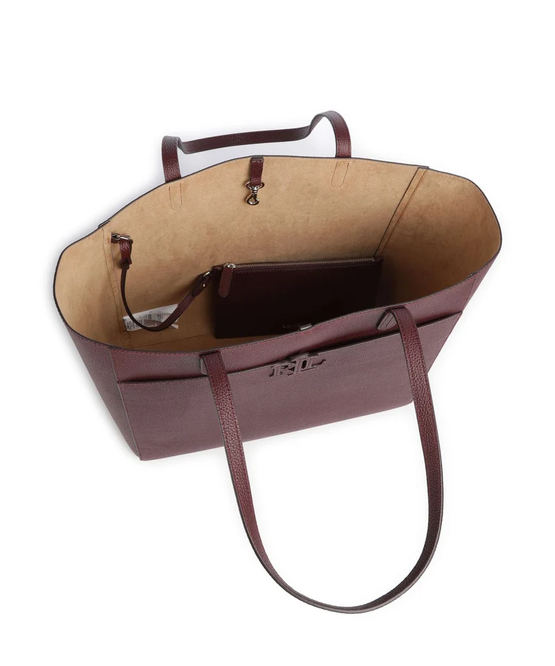 Lauren Ralph Lauren Cameryn Large Cabas dark garnet