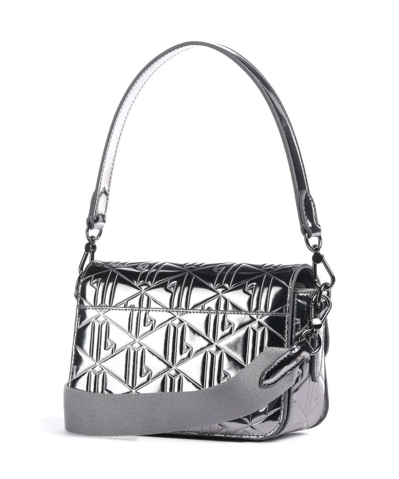 Lacoste Holiday Sac porté épaule shiny dark silver