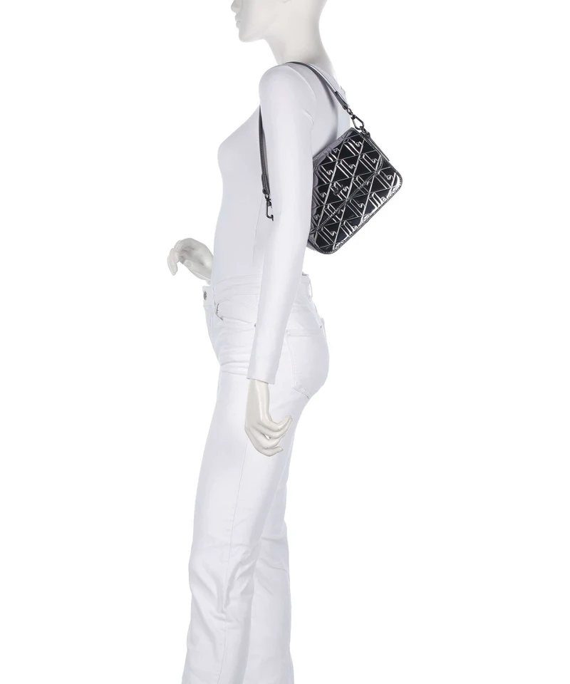 Lacoste Holiday Sac porté épaule shiny dark silver