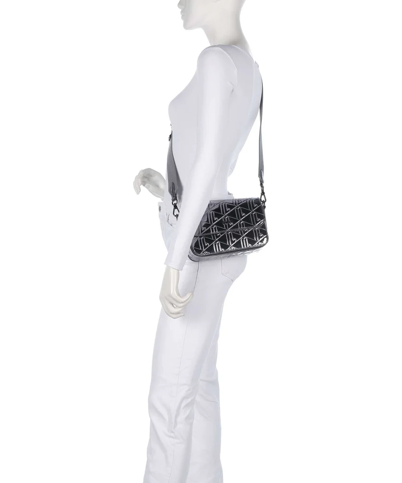 Lacoste Holiday Sac porté épaule shiny dark silver