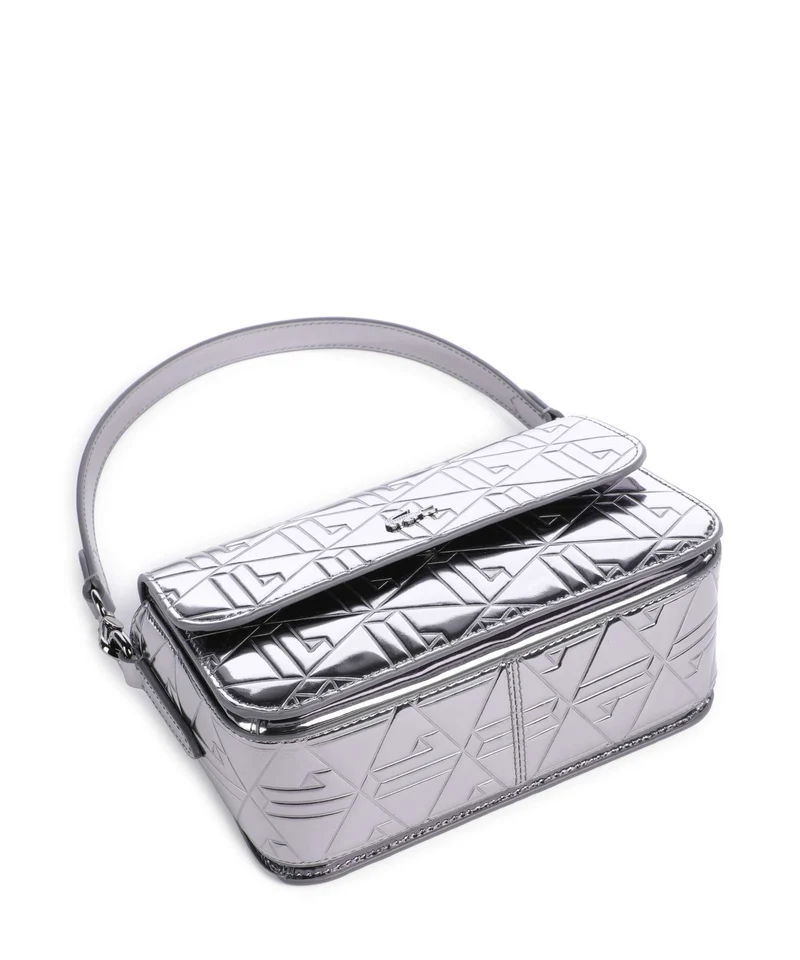 Lacoste Holiday Sac porté épaule shiny dark silver