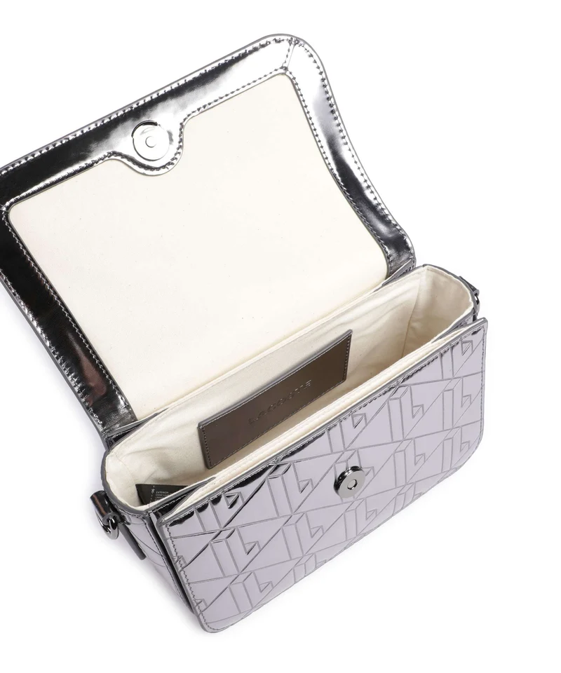 Lacoste Holiday Sac porté épaule shiny dark silver