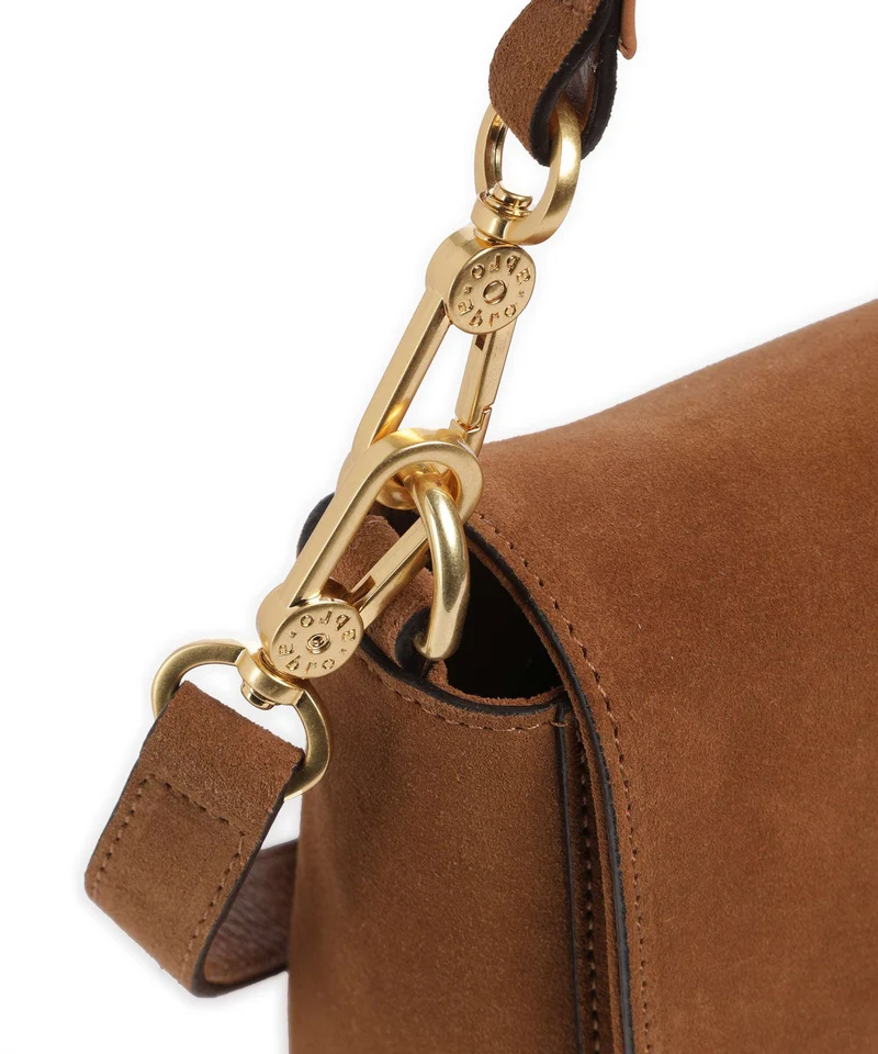 Abro Suede Temi Sac porté épaule cuoio