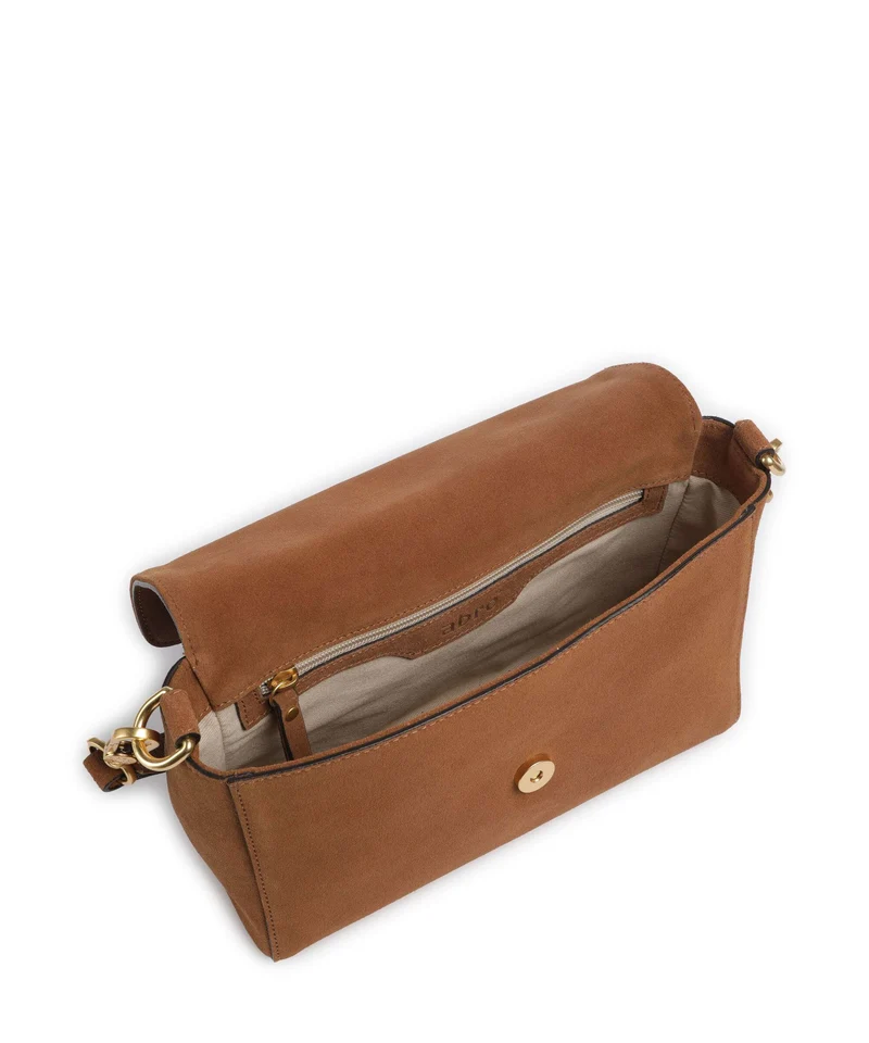 Abro Suede Temi Sac porté épaule cuoio