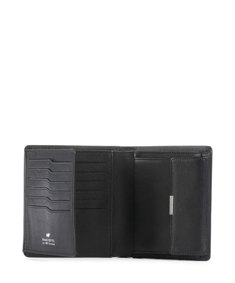 Braun Büffel Golf Portefeuille schwarz