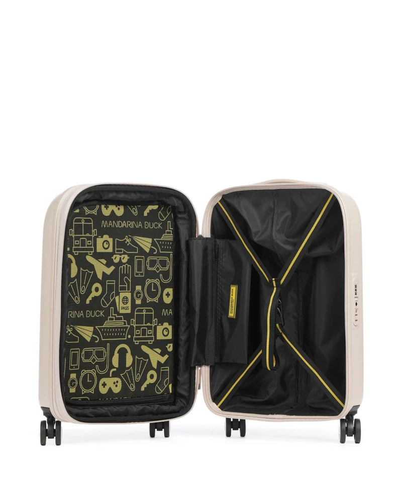 Mandarina Duck Logoduck+ Valise 4 roues white mocha