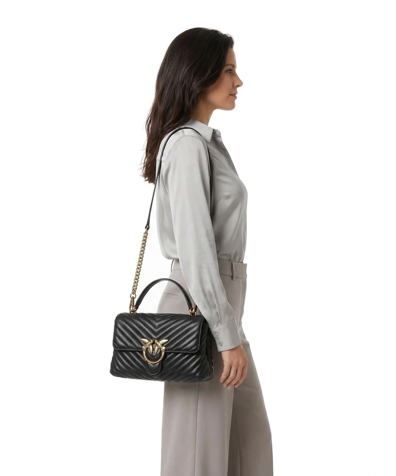 Pinko Love Lady Puff Classic Sac à main nero/antique gold