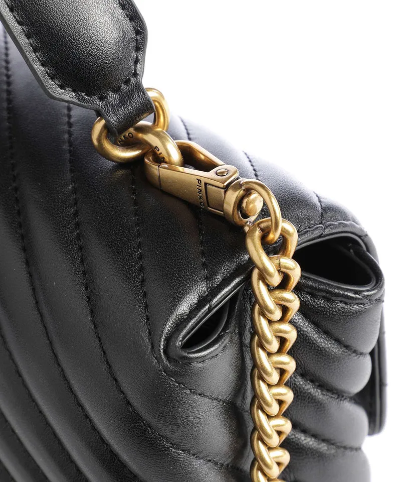 Pinko Love Lady Puff Classic Sac à main nero/antique gold