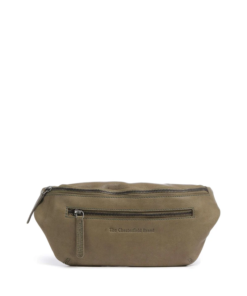 The Chesterfield Brand Washed Waxed Cow Severo Sac banane olive green
