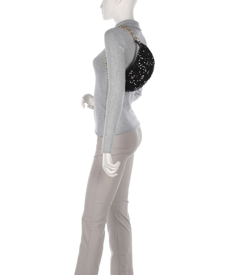 Abro Sequins Moon Sac porté épaule black/gold