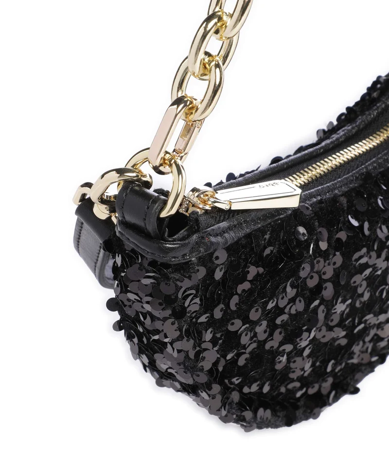 Abro Sequins Moon Sac porté épaule black/gold