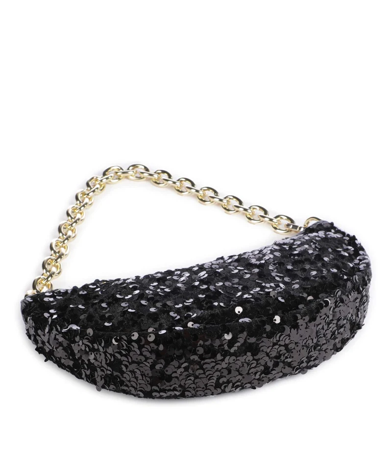 Abro Sequins Moon Sac porté épaule black/gold